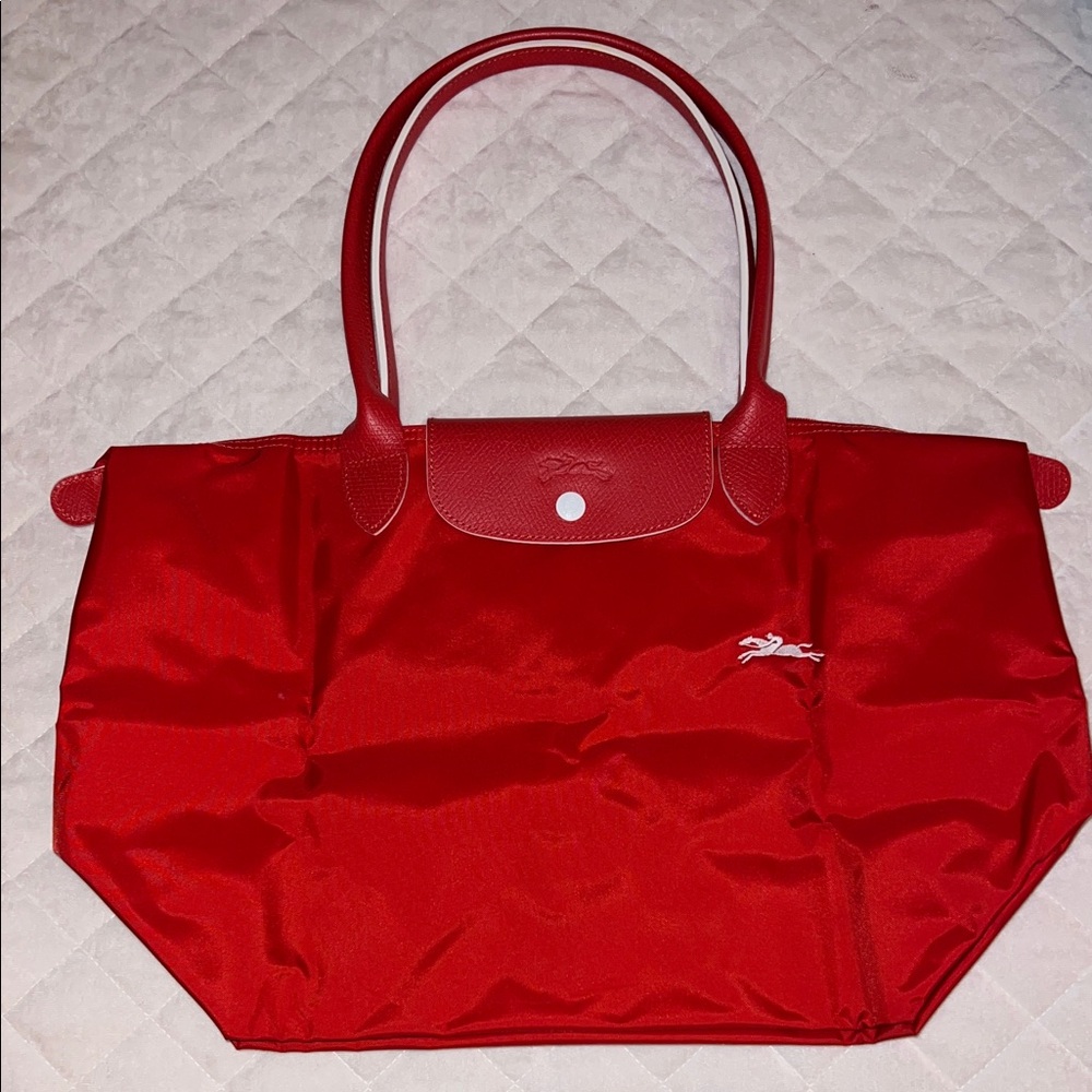 Longchamp Red Tote Bag
